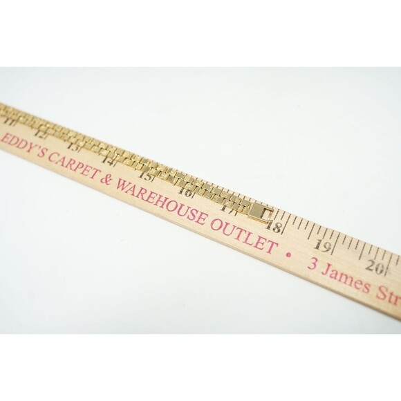 Vintage Gold tone Nugget Link Necklace 18" - Picture 3 of 3